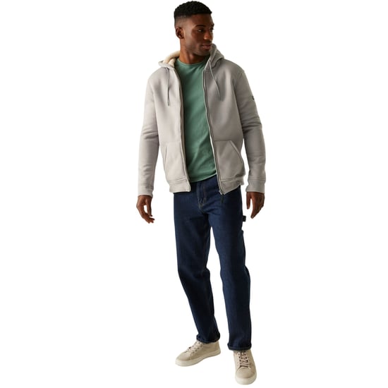 Regatta Heren Naddle Fleece Full Zip Hoodie (Grijze Mergel) - Image 6