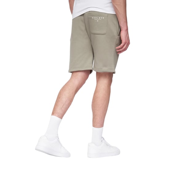 Henleys Heren Metafone Sweat Shorts (Stoffige Olijf) - Image 2