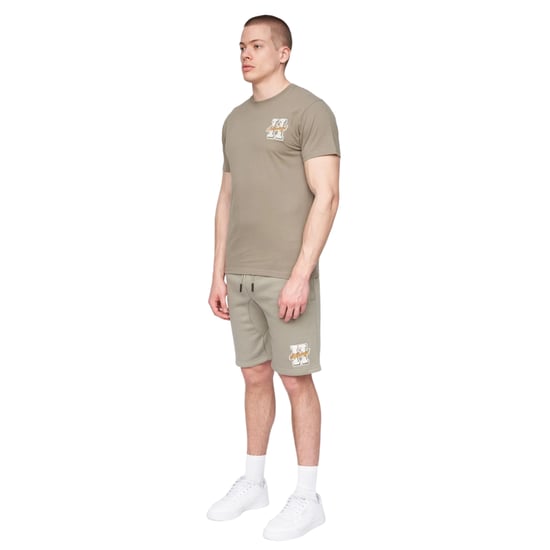Henleys Heren Aitchen Sweat Shorts (Stoffige Olijf) - Image 3