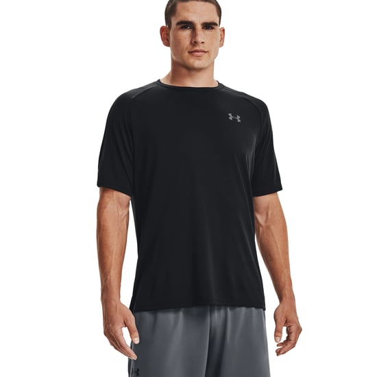 Under Armour Heren-Tech T-Shirt (Zwart/Licht Grafiet) - Image 3