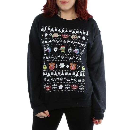 Disney Dames/Dames The Muppets Kerstkoppen Sweatshirt (Zwart) - Image 3