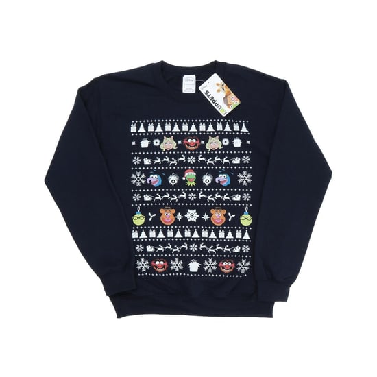 Disney Dames/Dames The Muppets Kerstkoppen Sweatshirt (Deep Navy) - Image 1
