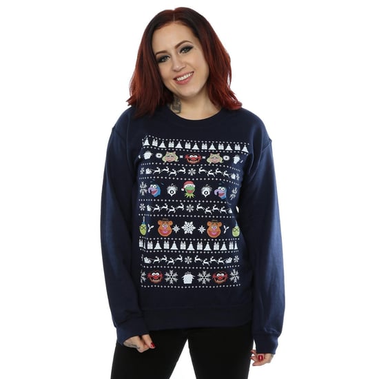 Disney Dames/Dames The Muppets Kerstkoppen Sweatshirt (Deep Navy) - Image 2