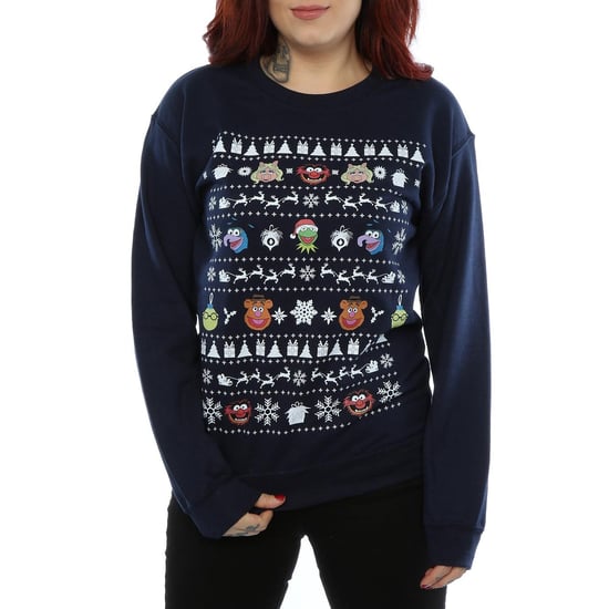 Disney Dames/Dames The Muppets Kerstkoppen Sweatshirt (Deep Navy) - Image 3
