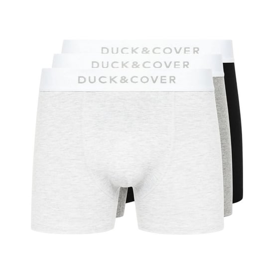 Duck and Cover Heren Sagnet Boxershorts (Set van 3) (Grijs/Wit/Zwart) - Image 1