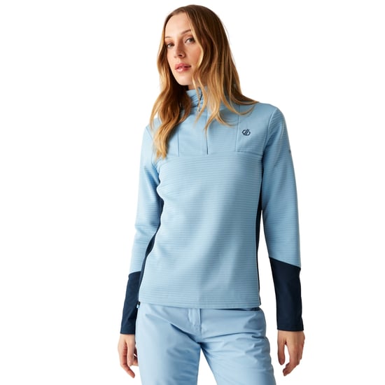 Dare 2B Dames/Dames Core Stretch Quarter Zip Midlayer (Gletsjermeer/Navy) - Image 1
