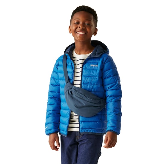 Regatta Marizion gewatteerde jas met capuchon voor kinderen/Kinderen (Snorkelblauw/Moonlight Denim) - Image 4