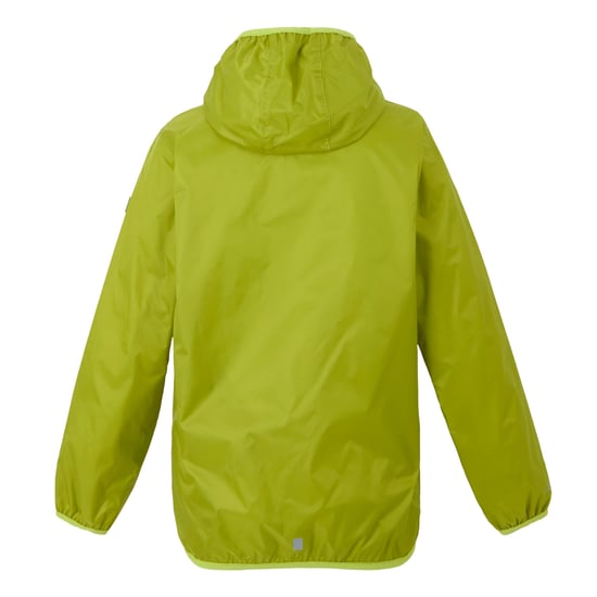 Regatta Groot Buitenshuis Kinderen/Kinderen Lever II Packaway Rain Jacket (Grenoble groen/wild lime) - Image 2