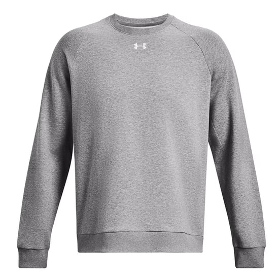 Under Armour Unisex Rival Fleece Crew Hals Sweatshirt voor volwassenen (Kasteel Rots/Wit) - Image 1
