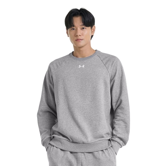 Under Armour Unisex Rival Fleece Crew Hals Sweatshirt voor volwassenen (Kasteel Rots/Wit) - Image 3
