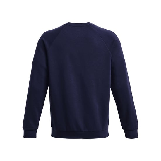 Under Armour Unisex Rival Fleece Crew Hals Sweatshirt voor volwassenen (Middernacht marine/wit) - Image 2