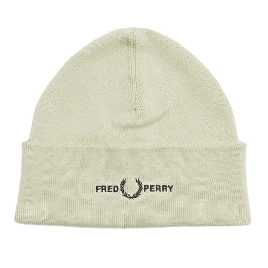 Fred Perry Beanie met grafisch logo voor volwassenen (Oester) - Image 1