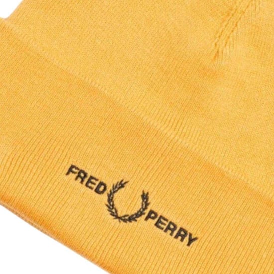 Fred Perry Beanie met grafisch logo voor volwassenen (Gouden) - Image 3