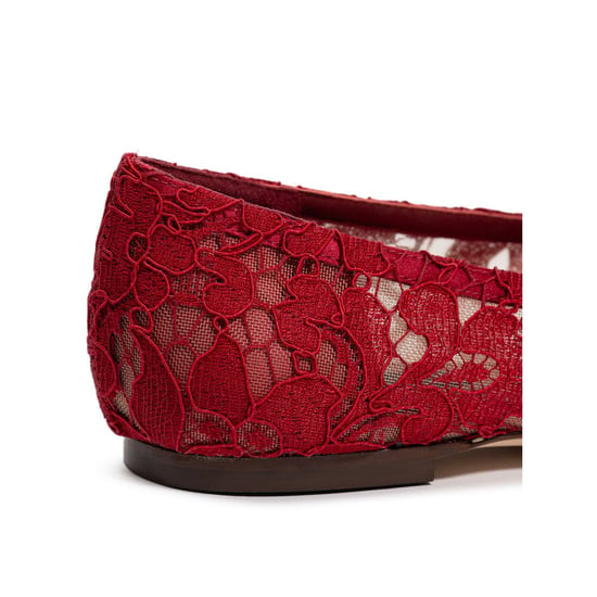 Lace Ballerina's Rode Versierde Ballerina's - Image 5