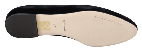 Fluwelen Ballerina Schoenen Zwart - Image 3