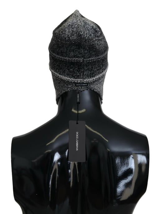 Balaclava Muts Wol Muts Grijze Pompon Muts - Image 3