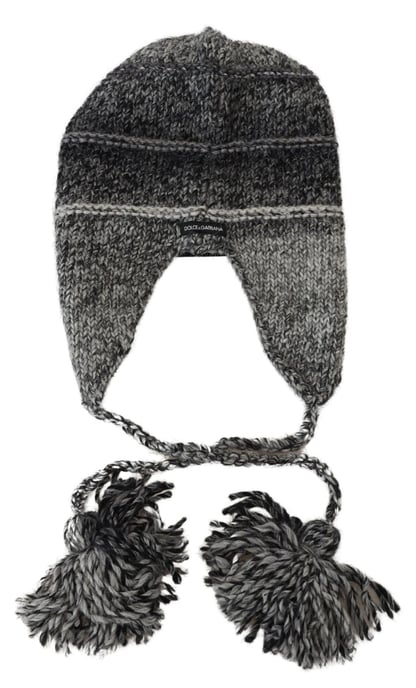 Balaclava Muts Wol Muts Grijze Pompon Muts - Image 6