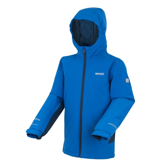 Regatta Hurdle geïsoleerde waterdichte jas voor kinderen (Snorkelblauw/Moonlight Denim) - Image 3