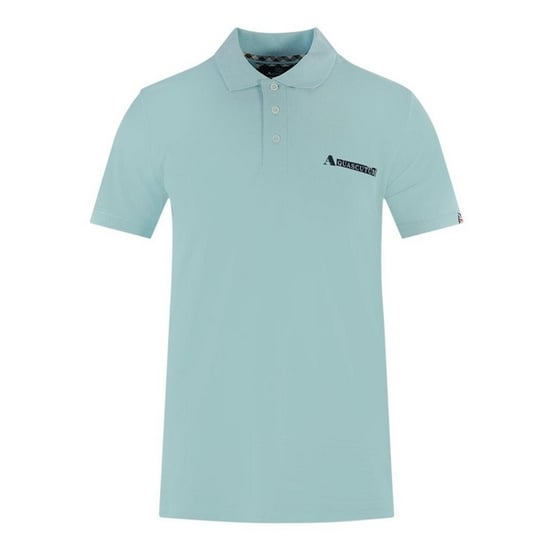 Aquascutum Heren Boxed Logo Polo Shirt (Lichtblauw) - Image 1