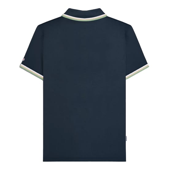 Lambretta Heren SS25 Triple Tipped Poloshirt (Marine/Wit/Stone/Basil) - Image 2