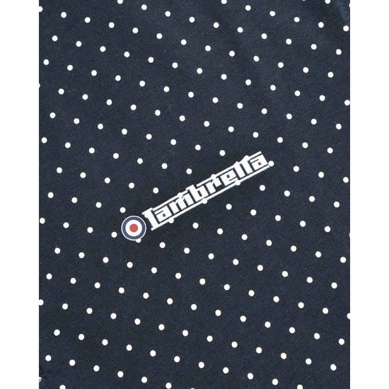 Lambretta Heren Polka Dot Big & Tall Polo Shirt (Marineblauw) - Image 5