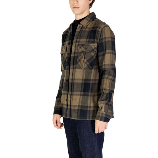 Flanellen Shirt Olijfzwart - Image 3