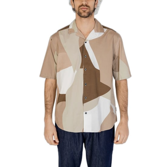 Abstracte Print Shirt Korte Mouwen - Image 1