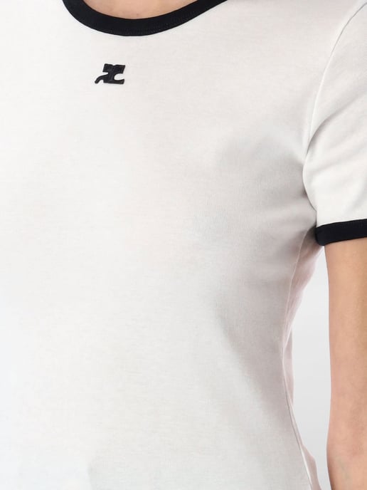 Slim Fit Korte Mouwen T-shirt met Ronde Hals - Image 3