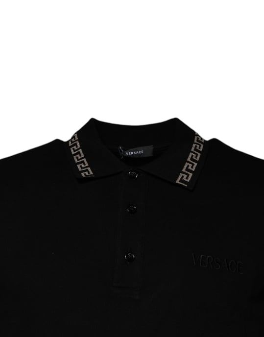 Zwarte Greca Poloshirt - Image 3