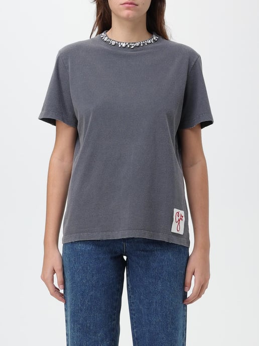 T-shirt met versierde halslijn - Image 1