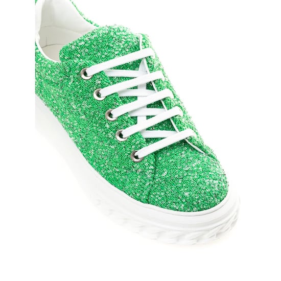 Casadei Kick Sneaker Groen Glitter - Image 4