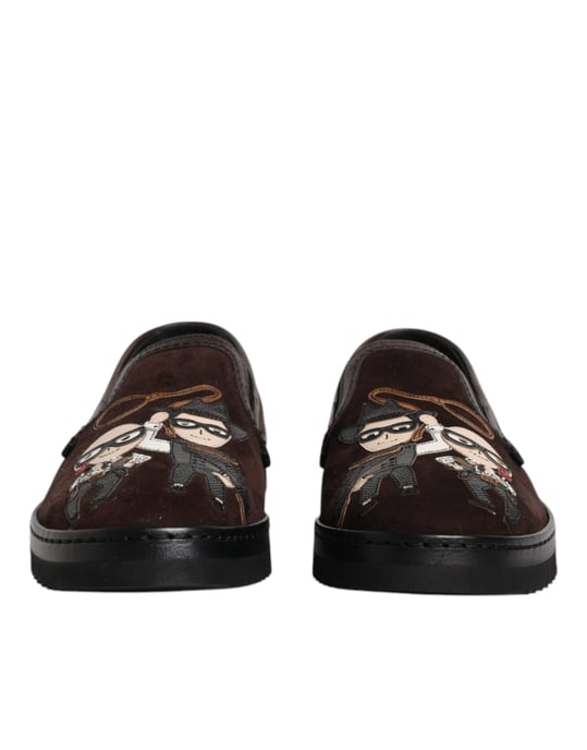 Portofino Slipon Sneakers Bruin Suède - Image 2