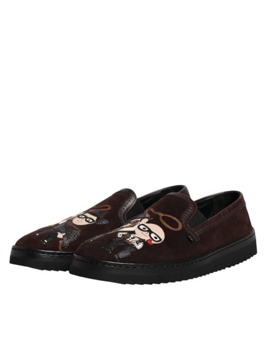 Portofino Slipon Sneakers Bruin Suède - Image 4