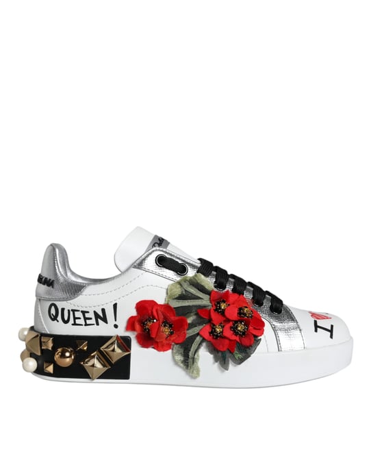 Bloemig Versierde Sneakers La11664 Model - Image 1