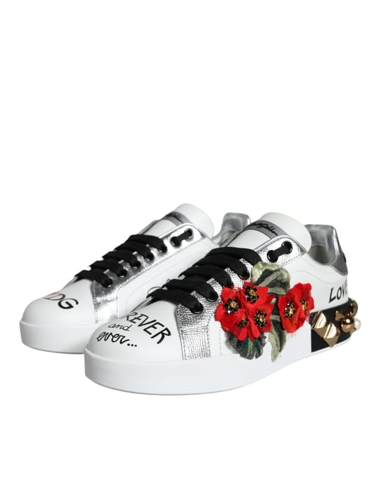 Bloemig Versierde Sneakers La11664 Model - Image 3