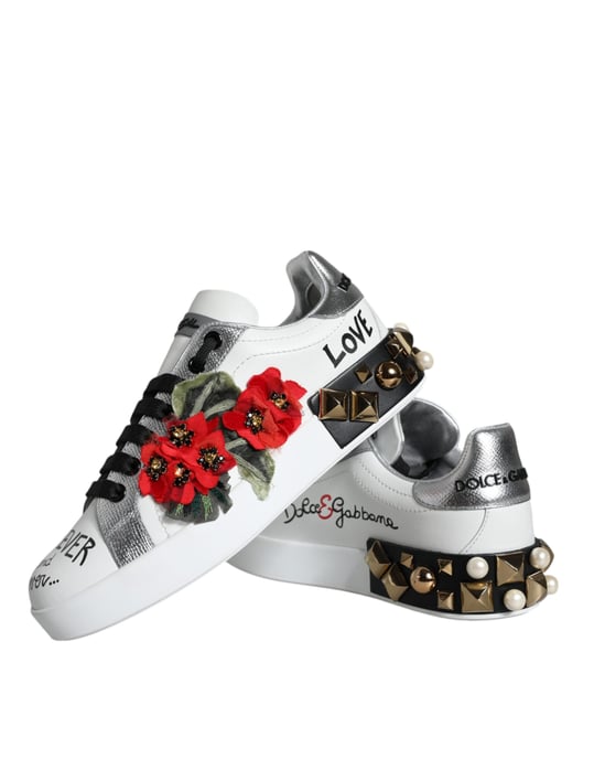 Bloemig Versierde Sneakers La11664 Model - Image 6