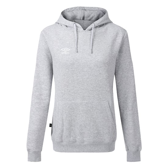 Umbro Dames/Dames Club Vrije Tijd Hoodie (Donkergrijs Marl/Wit) - Image 1