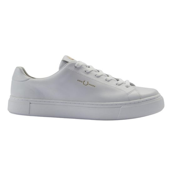 Fred Perry Heren Classic Logo Leren Trainers (Wit) - Image 1