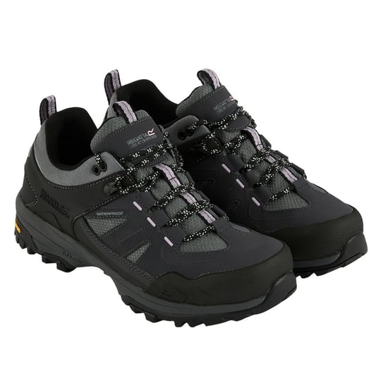Regatta Dames/Dames Regen Laag Loopschoenen (Seal grijs/duister roze) - Image 3