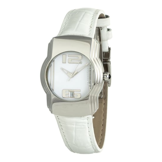 Chronotech Ct7279m06ac Witte Leren Horloge - Image 1