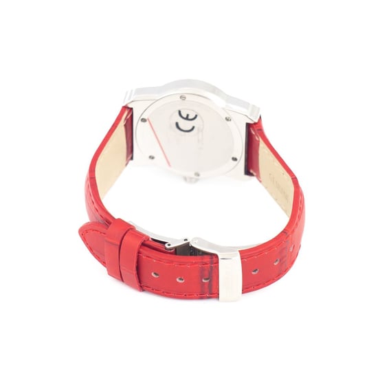7279 Rode Leren Horloge met Band - Image 2