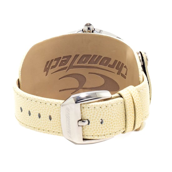 Chronotech Horloge Crème Leren Band - Image 2