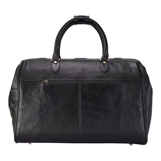 Echte leren zwarte reistas met vintage leren details - Windsor - Image 4