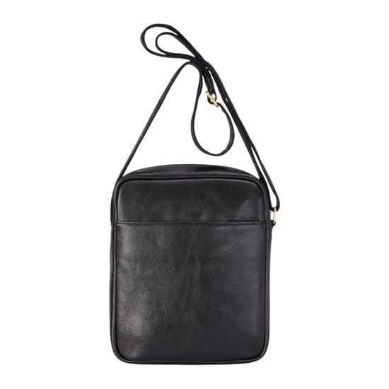 Echte leren zwarte vintage crossbody messenger reistas - Ashby - Image 6