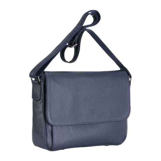 Echte leren marineblauwe laptoptas, reistas, messengertas - Camden - Image 4