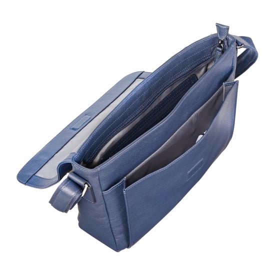 Echte leren marineblauwe laptoptas, reistas, messengertas - Camden - Image 6