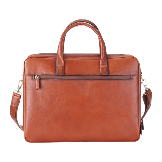 Echte leren laptoptas in bruin leer, schoudertas van Satchel Messenger - Belmont - Image 3