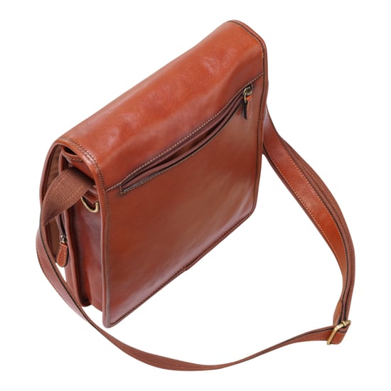 Vintage leren schoudertas in bruin leer, crossbody tas voor op reis - Ranger - Image 6