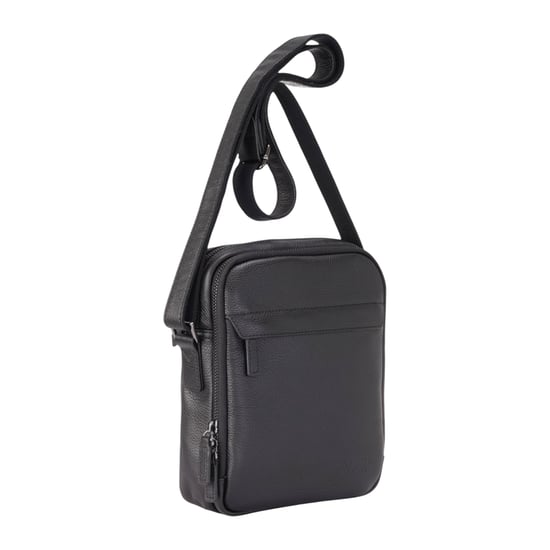 Echte leren zwarte vintage messenger crossbody reistas - Hawthrone - Image 3