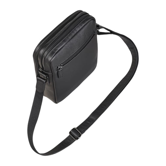 Echte leren zwarte vintage messenger crossbody reistas - Hawthrone - Image 5